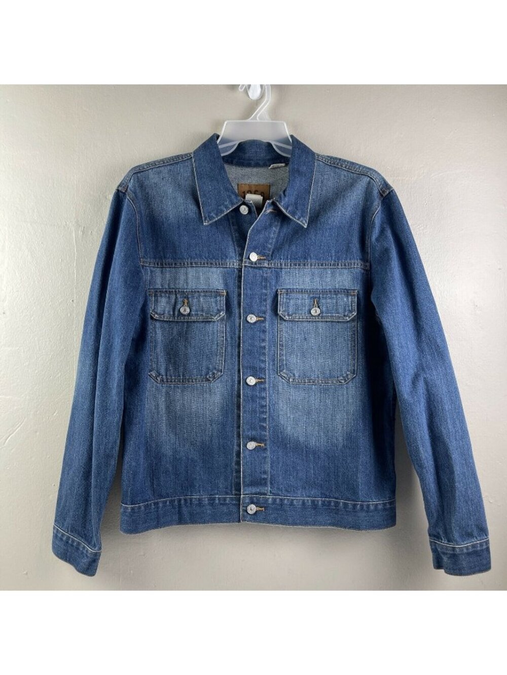 Vintage 2001 Gap 1969 Men's Large Blue Jean Jacket y2k trucker biker cowboy boho